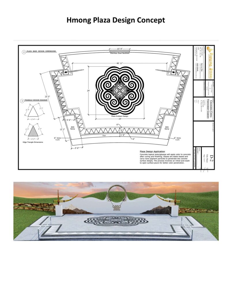 Hmong Plaza conceptual design
