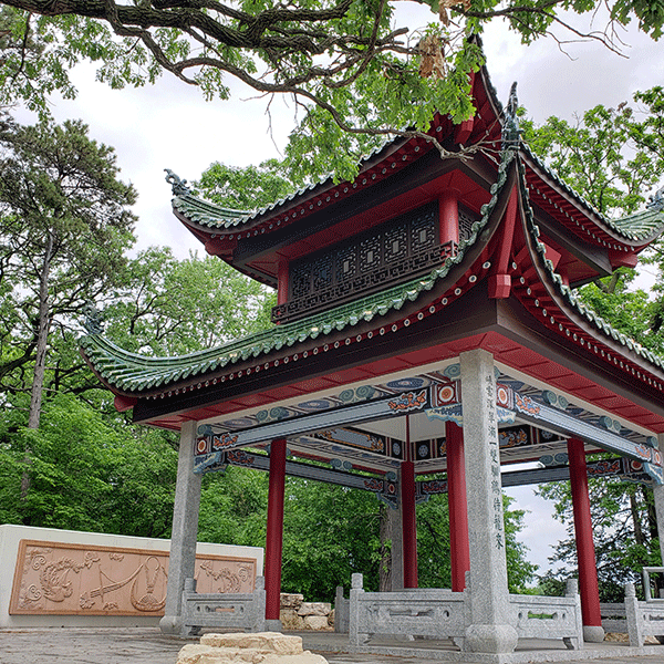 pavilion-summer Xiang Jiang Pavilion in the summer