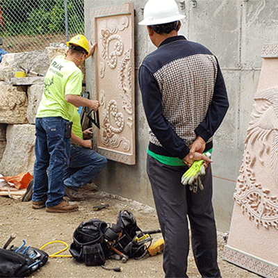 past construction hmong heritage wall symbols