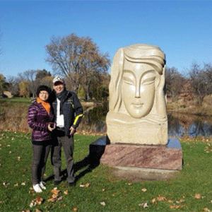 self guided tours meditation sculpture
