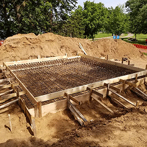 past construction pavilion